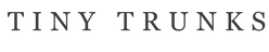 Logo of Tiny Trunks with stylized 'TT' letters and a small graphic of a trunk.